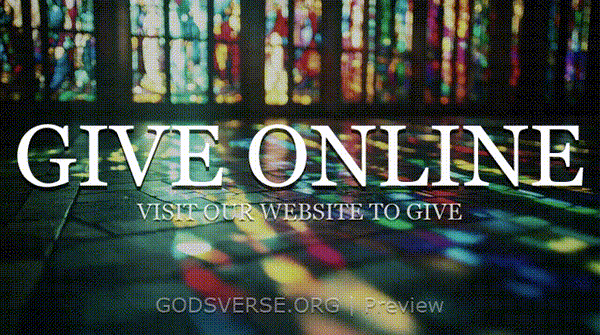 Give Online motion background stained glass