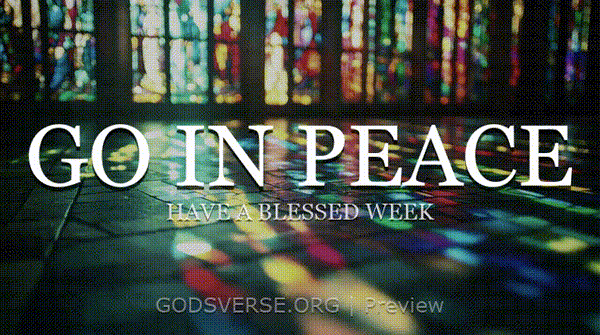 Go In Peace motion background stained glass