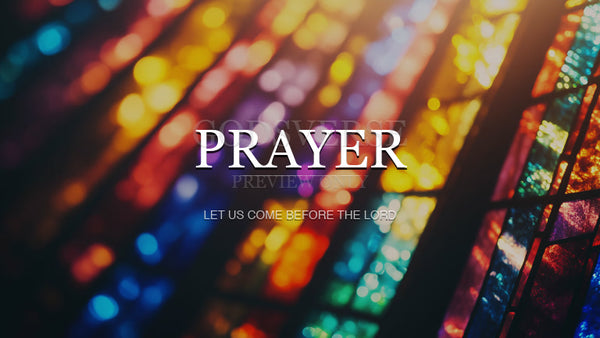 Prayer worship background stained glass