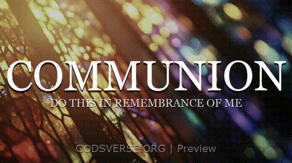 Communion motion background stained glass