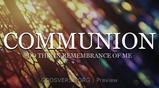 Communion motion background stained glass