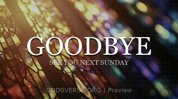 Goodbye motion background stained glass