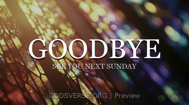 Goodbye motion background stained glass