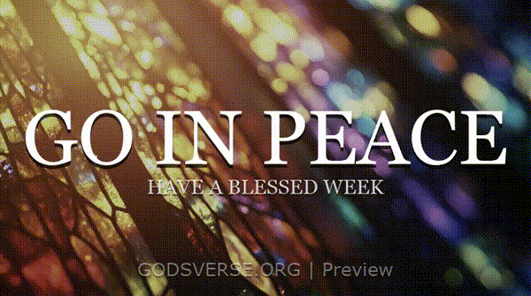 Go In Peace motion background stained glass