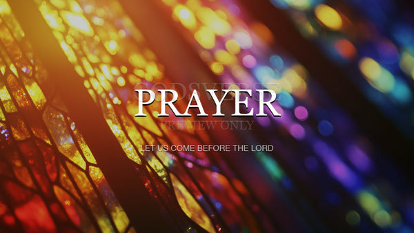 Prayer worship background stained glass