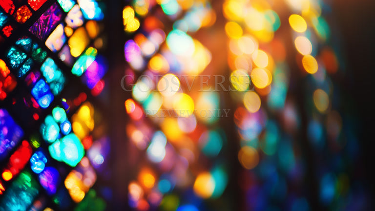 Blank worship background stained glass