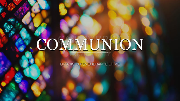 Communion worship background stained glass