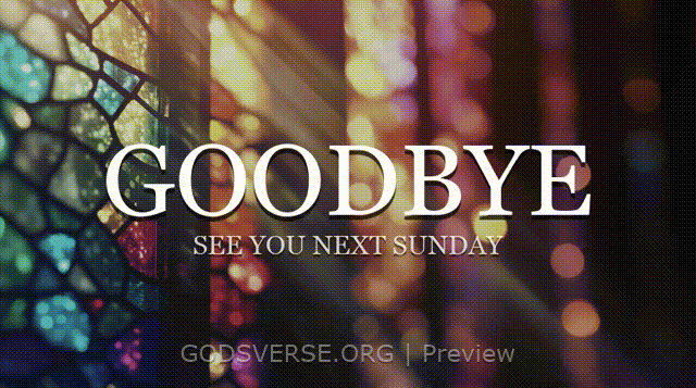 Goodbye motion background stained glass