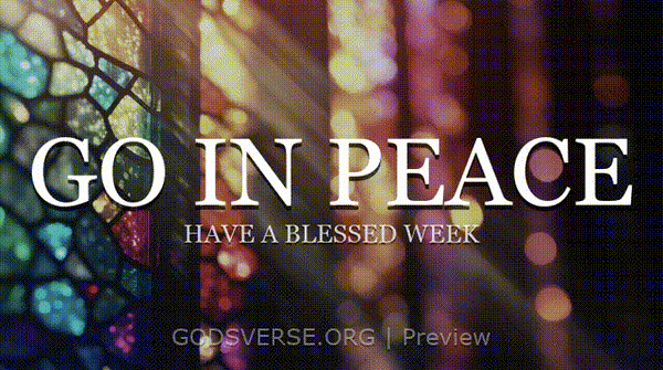 Go In Peace motion background stained glass