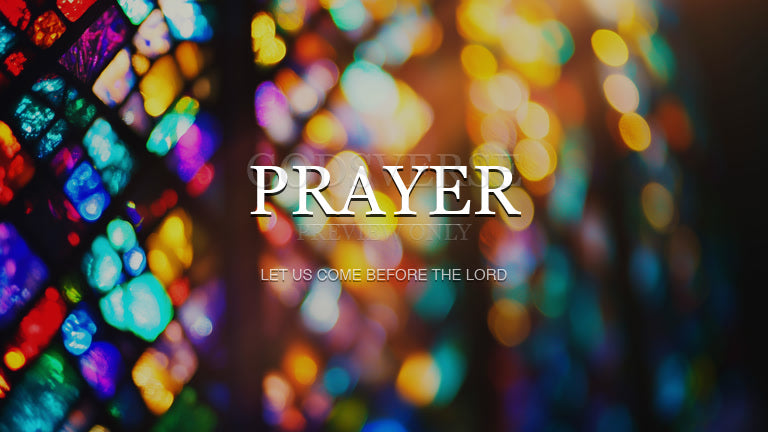 Prayer worship background stained glass