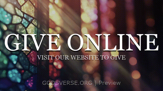 Give Online motion background stained glass