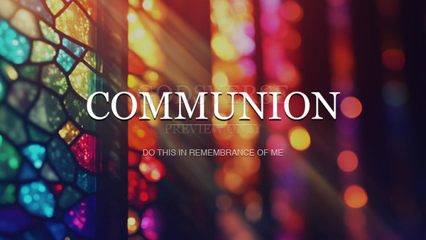 Communion worship background stained glass