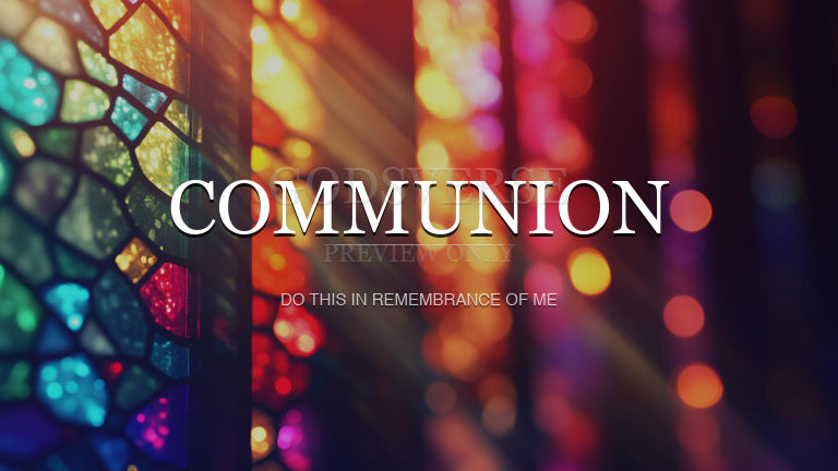 Communion worship background stained glass