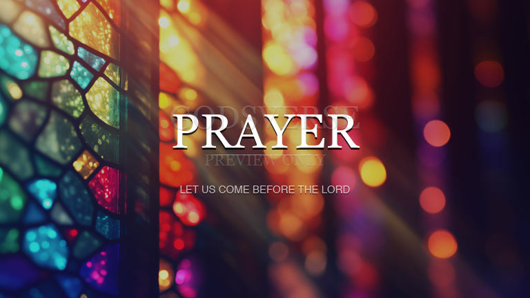 Prayer worship background stained glass