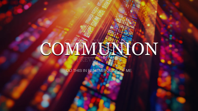 Communion worship background stained glass