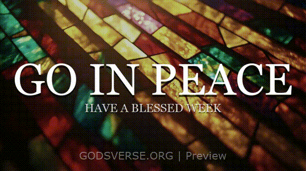 Go In Peace motion background stained glass