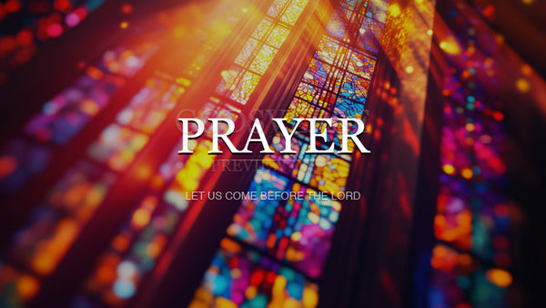 Prayer worship background stained glass