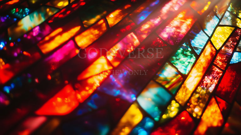 Blank worship background stained glass