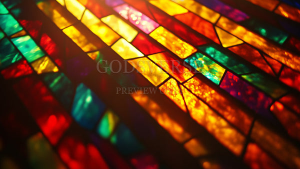 Blank worship background stained glass