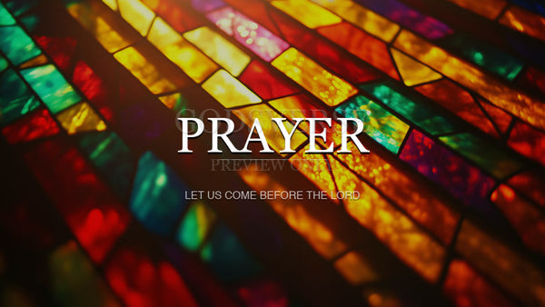 Prayer worship background stained glass