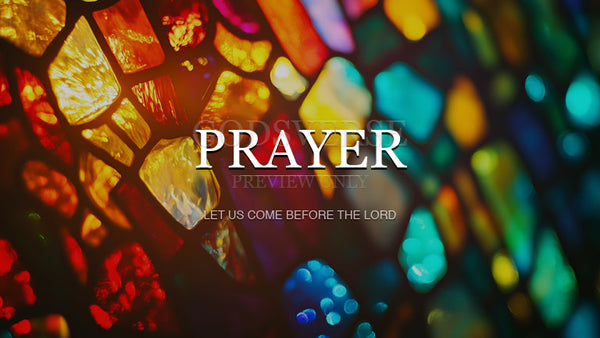 Prayer worship background stained glass