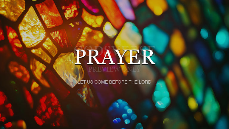 Prayer worship background stained glass