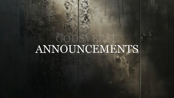 Announcements worship background urban concrete