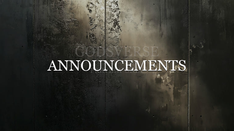 Announcements worship background urban concrete