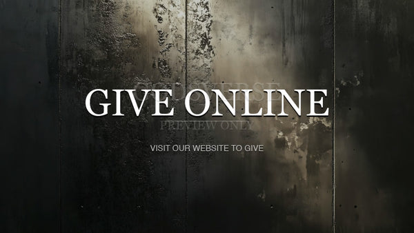 Give Online worship background urban concrete
