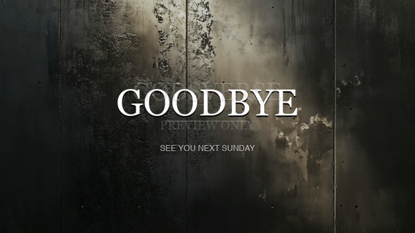 Goodbye worship background urban concrete