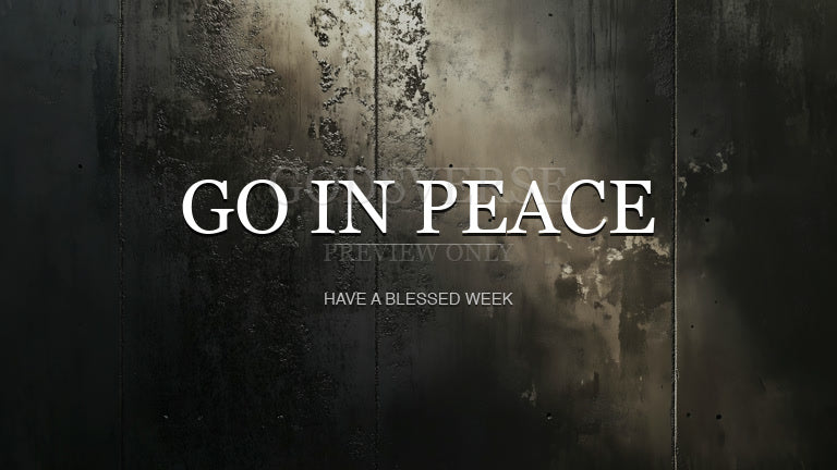 Go In Peace worship background urban concrete