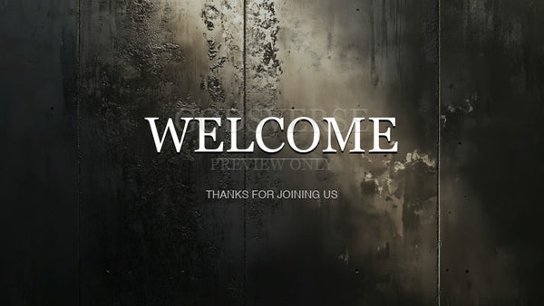 Welcome worship background urban concrete