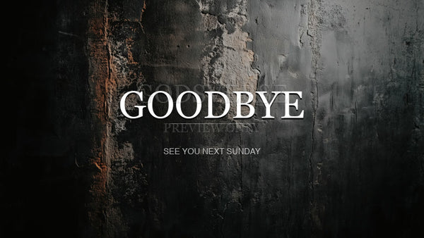 Goodbye worship background urban concrete