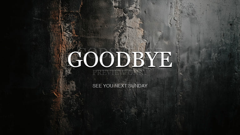 Goodbye worship background urban concrete