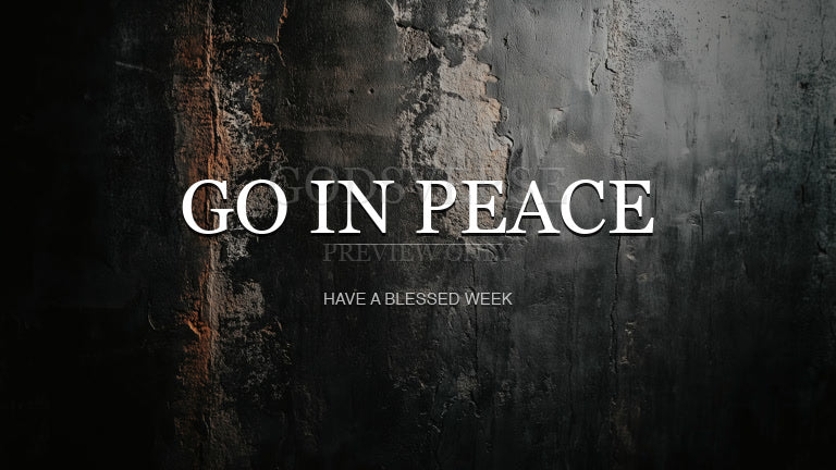 Go In Peace worship background urban concrete