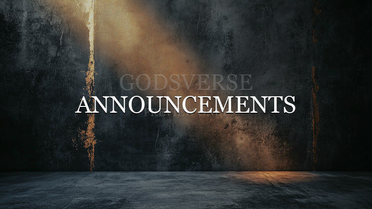 Announcements worship background urban concrete