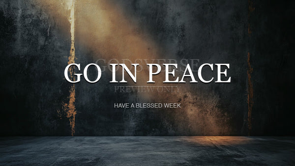 Go In Peace worship background urban concrete
