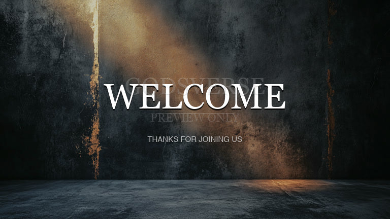 Welcome worship background urban concrete