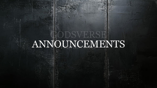 Announcements worship background urban concrete