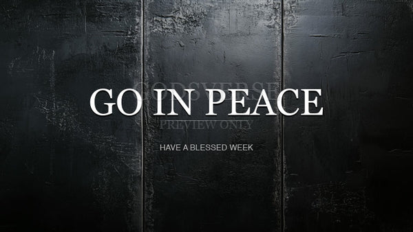 Go In Peace worship background urban concrete