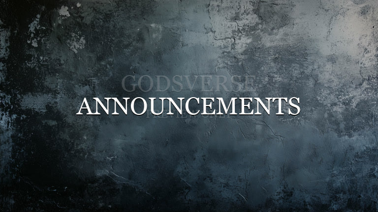 Announcements worship background urban concrete