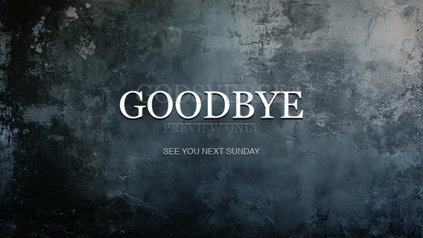 Goodbye worship background urban concrete
