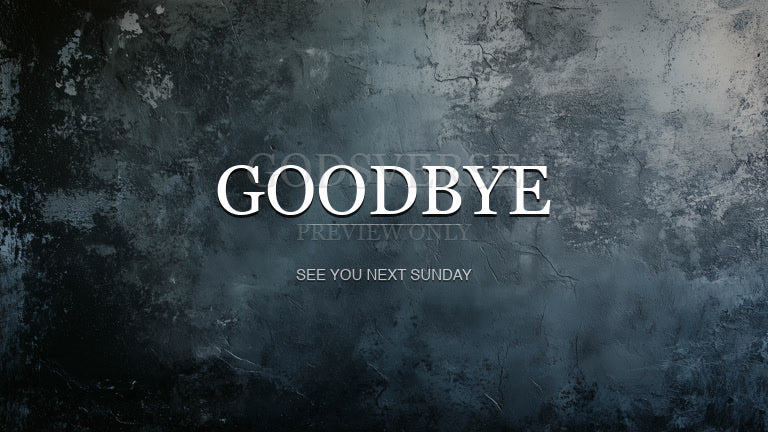 Goodbye worship background urban concrete