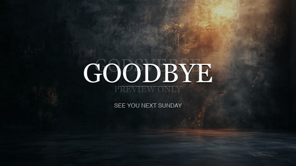 Goodbye worship background urban concrete