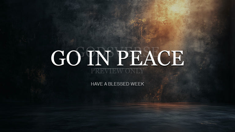 Go In Peace worship background urban concrete