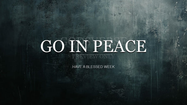 Go In Peace worship background urban concrete