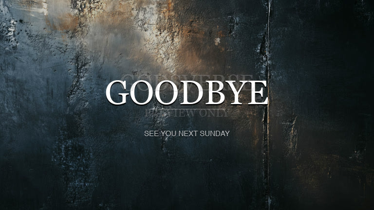 Goodbye worship background urban concrete