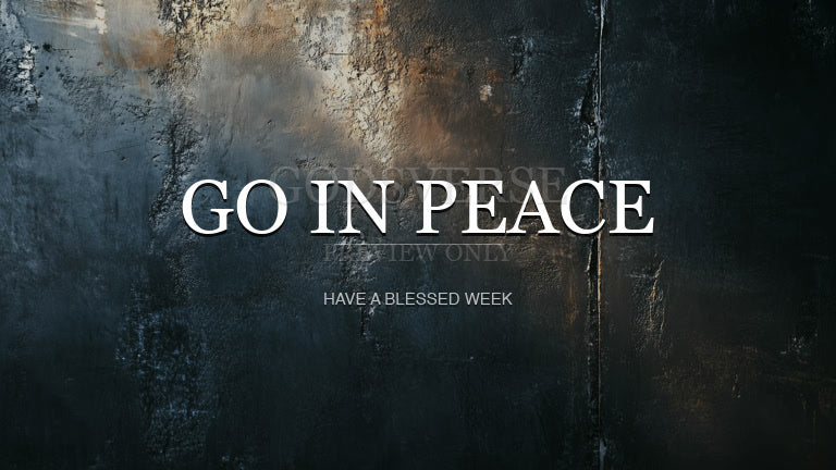 Go In Peace worship background urban concrete