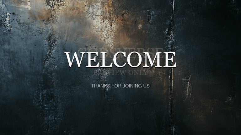 Welcome worship background urban concrete