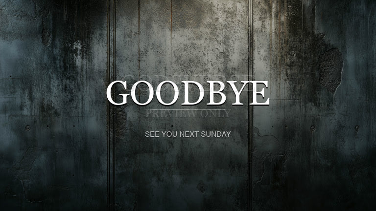 Goodbye worship background urban concrete